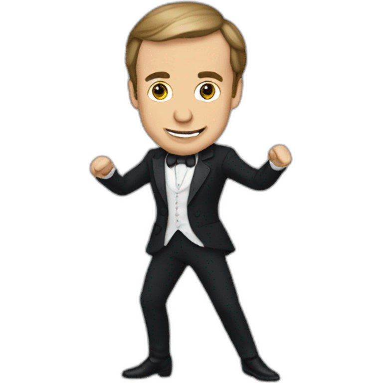 Macron danse emoji