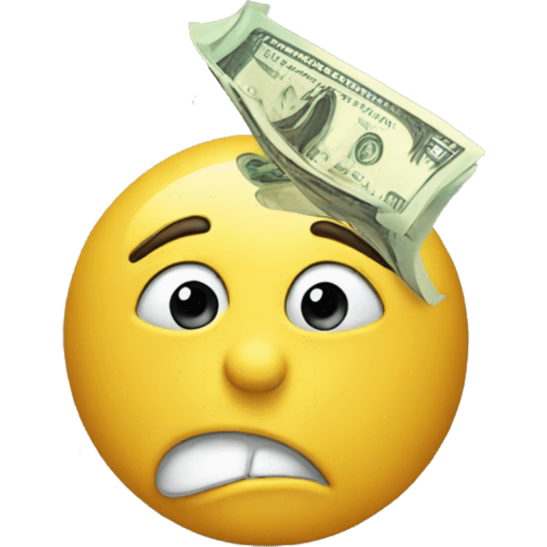 astonished money emoji