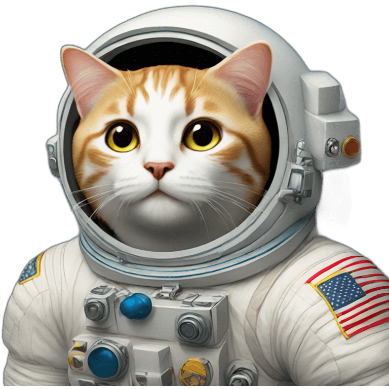 Astronaute cat emoji