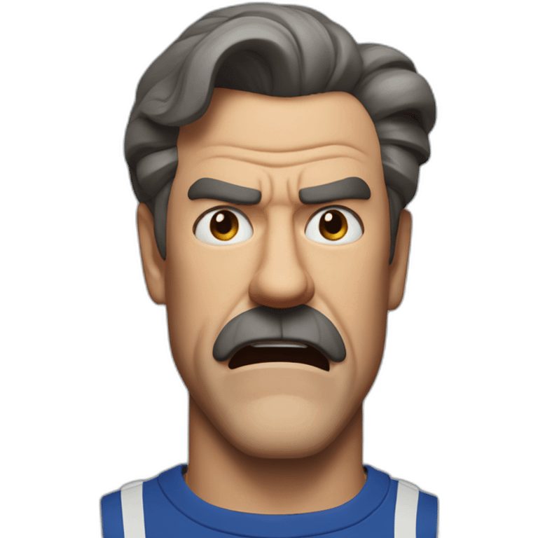 Ted lasso angry face emoji