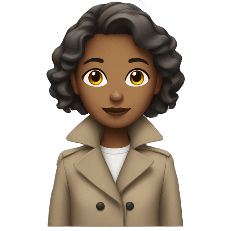 Girl with Trenchcoat  emoji