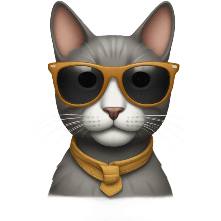 Cat with sunglasses emoji