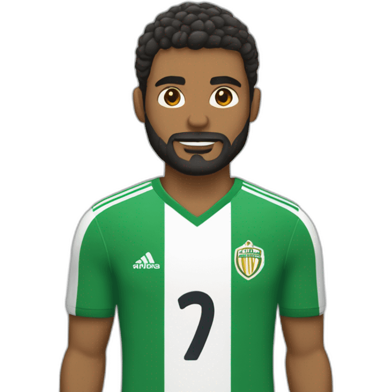 jugador de futbol con barba emoji