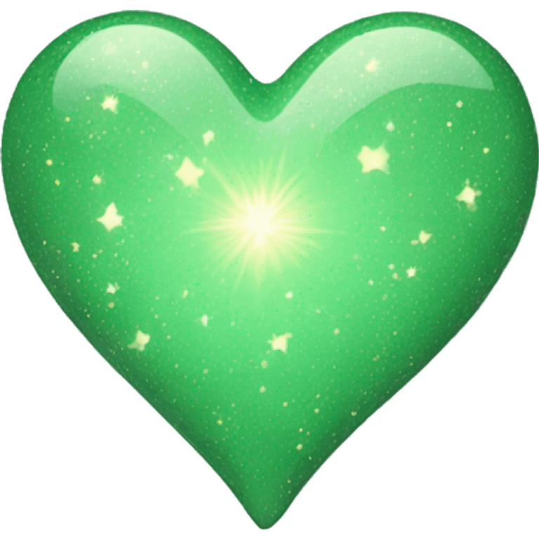 fairy dust sage green heart emoji