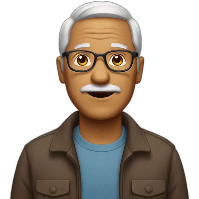 Medium Tone grandpa emoji