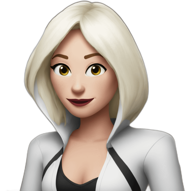 Spider Gwen in her suite emoji