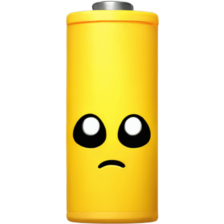 Yellow battery sad  emoji