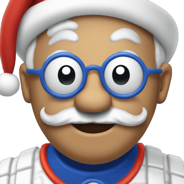 Mr Met as Santa claus emoji