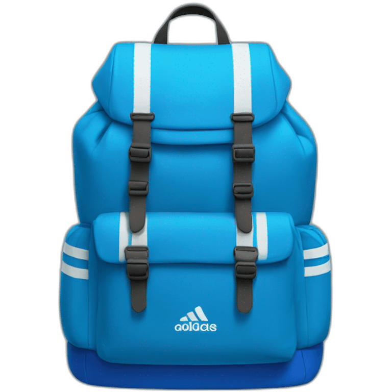 blue adidas backpack emoji