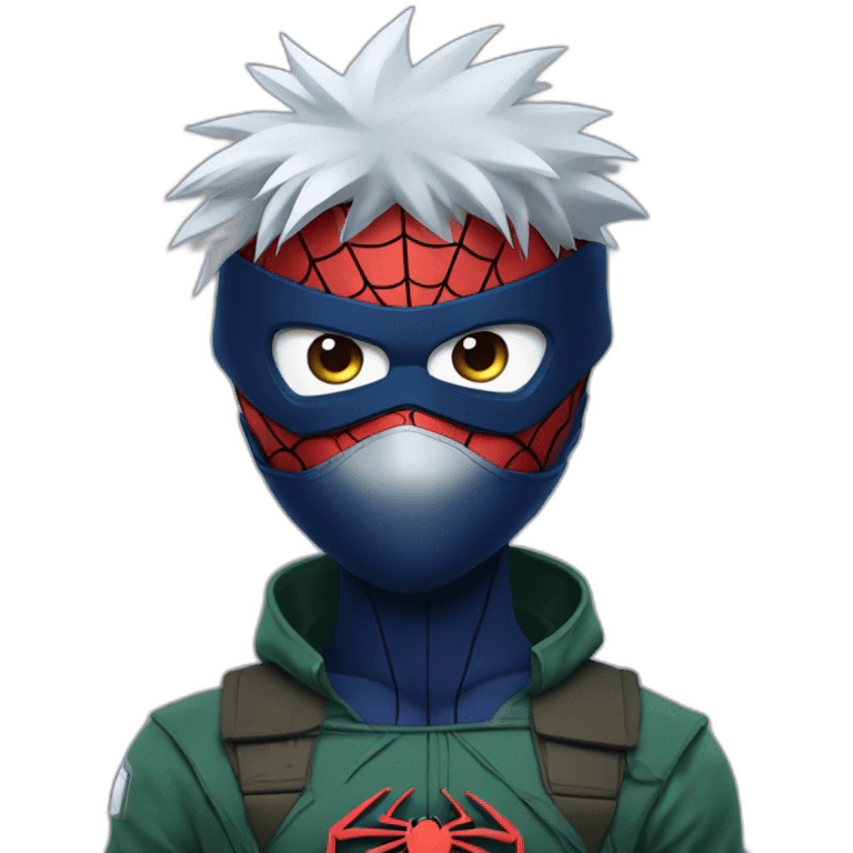 Kakashi as spiderman emoji