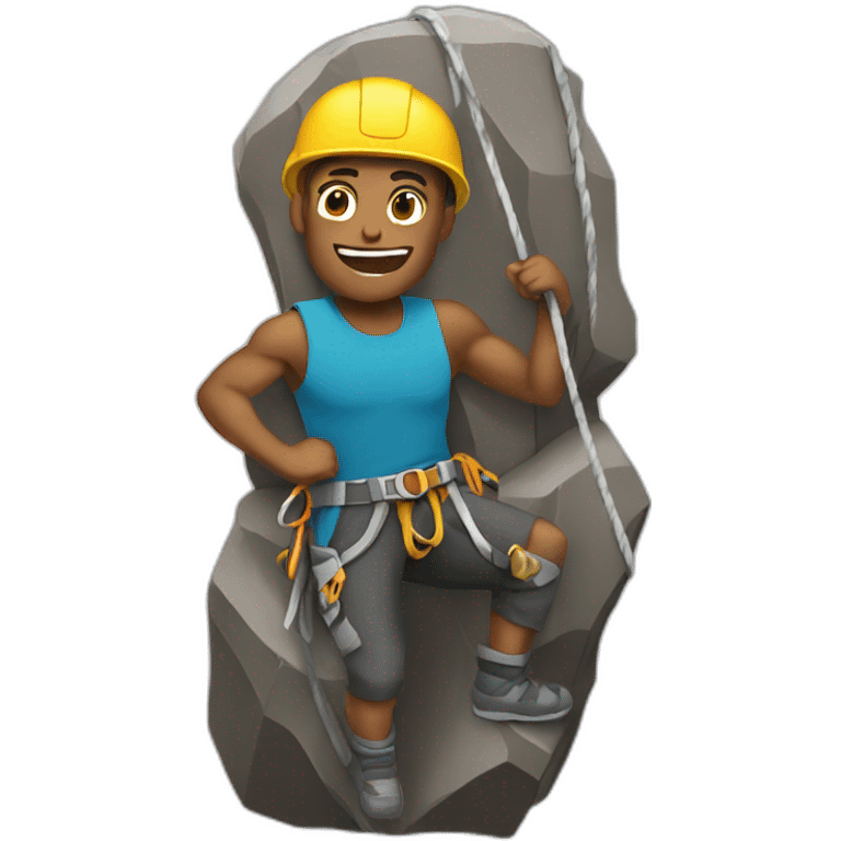 rock climber emoji