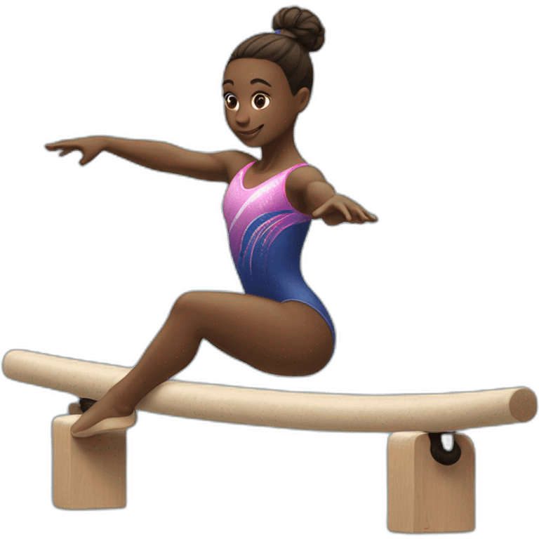 gymnast on balance beam emoji