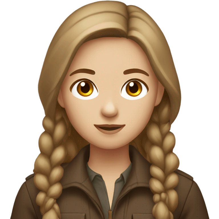 Phesant hunter girl light brown hair emoji