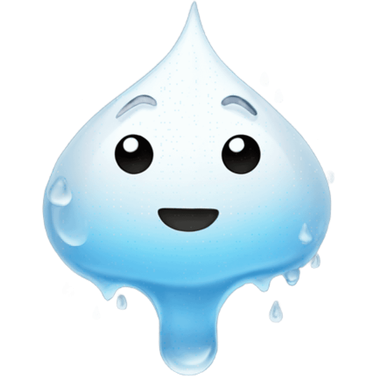 Water droplets emoji but the water droplets are white emoji