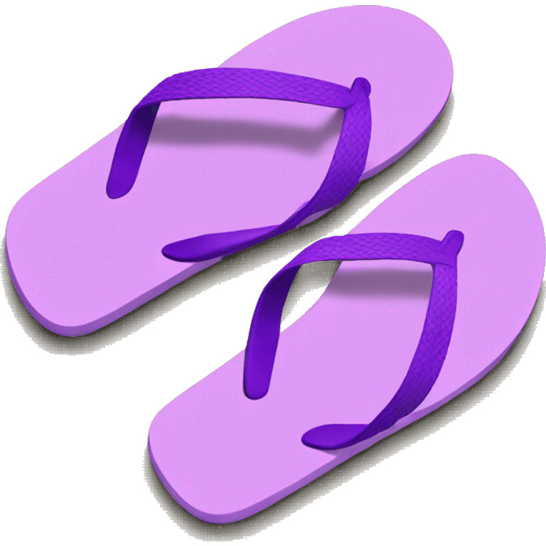 Violet flip flops emoji