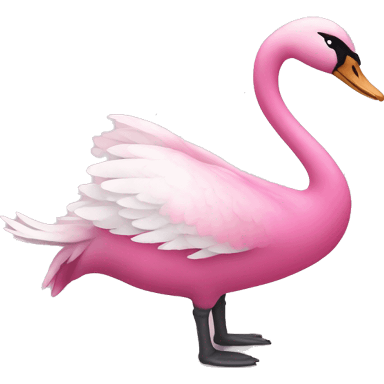 pink swan emoji