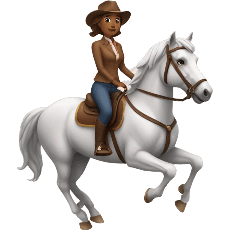 woman riding a horse emoji