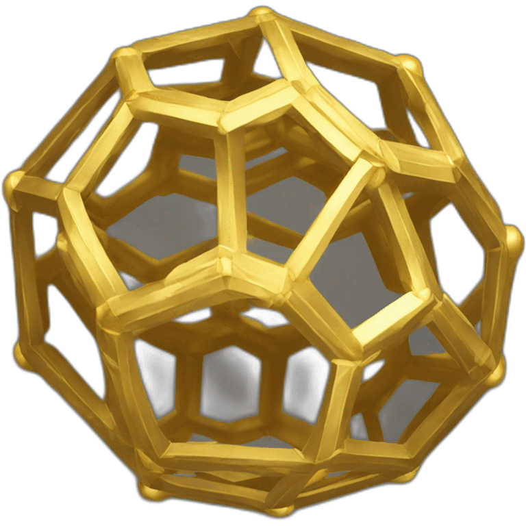 Golden truncated Icosahedron emoji