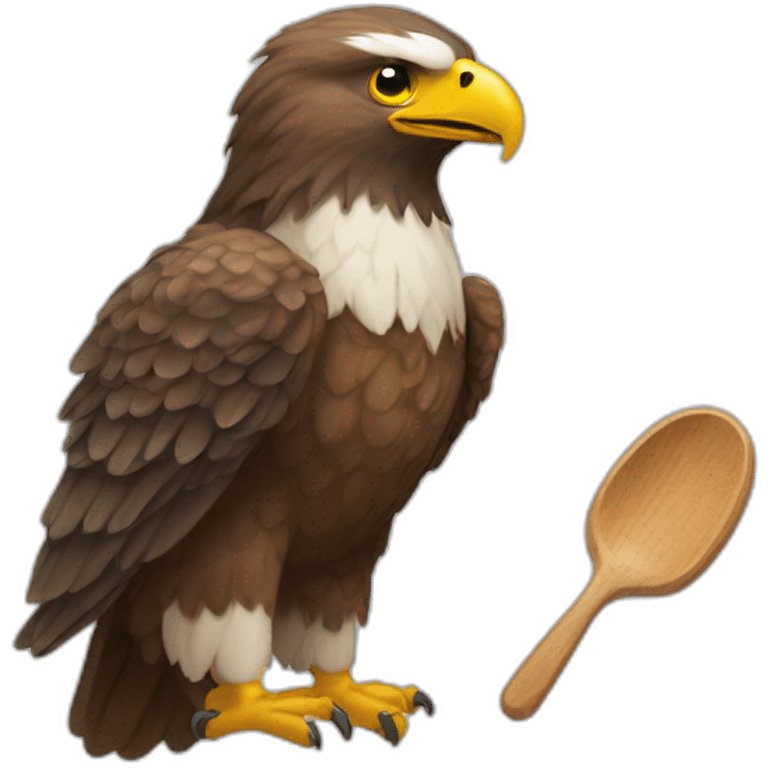 aigle+une cuillère emoji