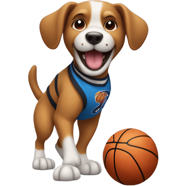 Basketball dog emoji