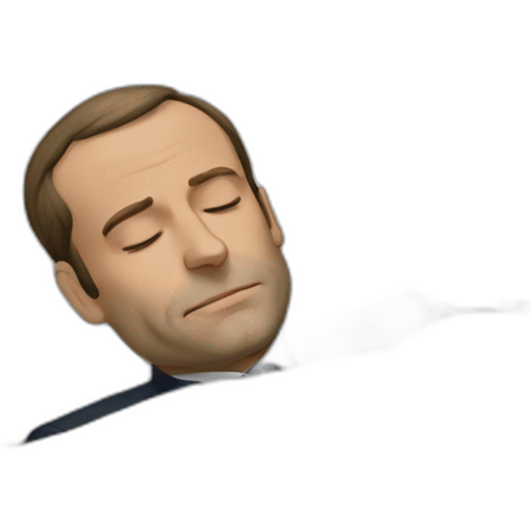 sleeping-macron emoji