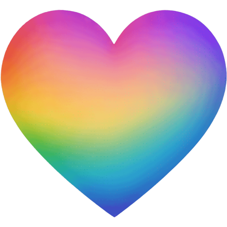 Rainbow heart emoji