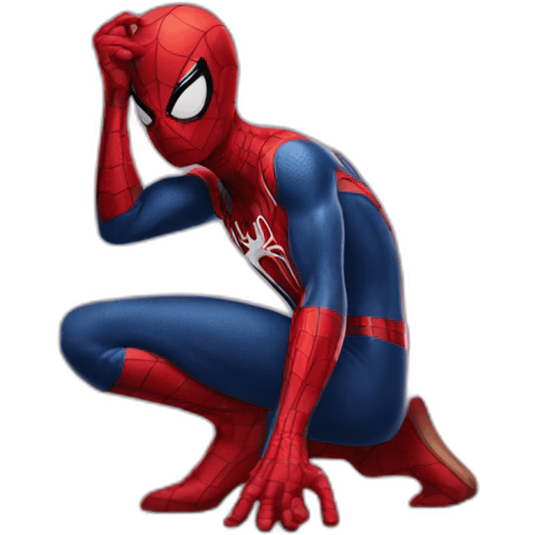 spider-man thinking emoji emoji