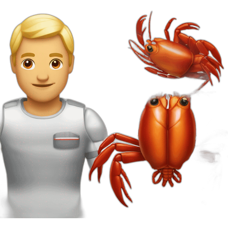 Deux homard qui ce tiennent par la pince emoji