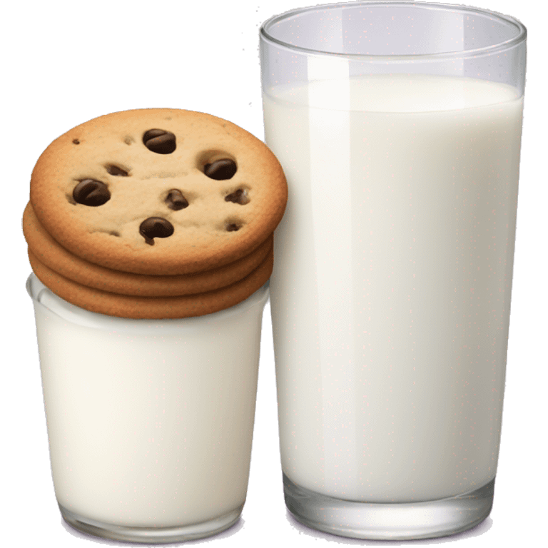 Milk and cookies  emoji