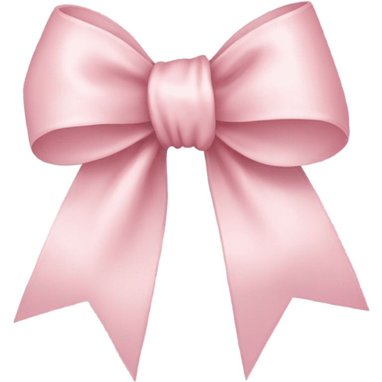 light pink ribbon bow emoji