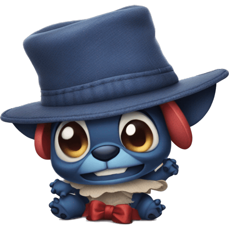 stitch with hat emoji