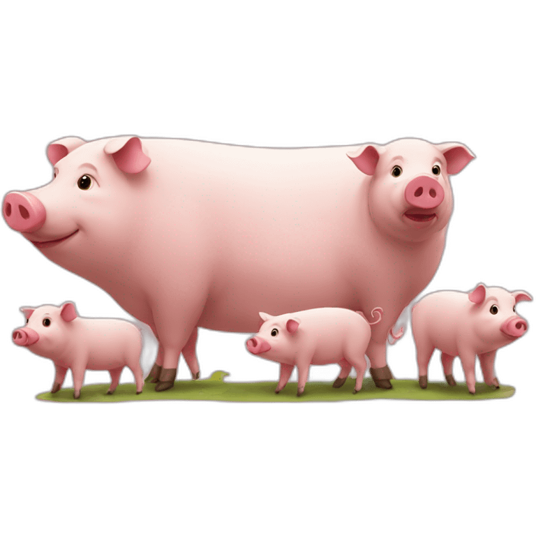 sow-with-piglets emoji