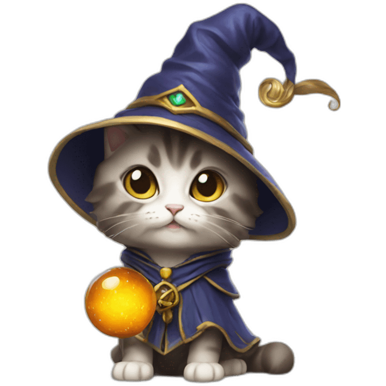 kitten wizard emoji