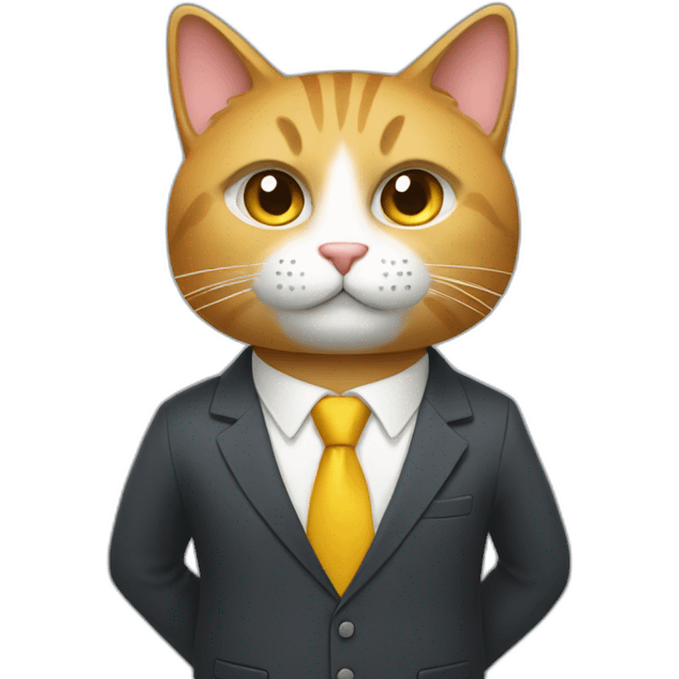 finance cat in a suit emoji