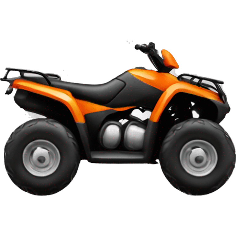 Black and orange atv emoji