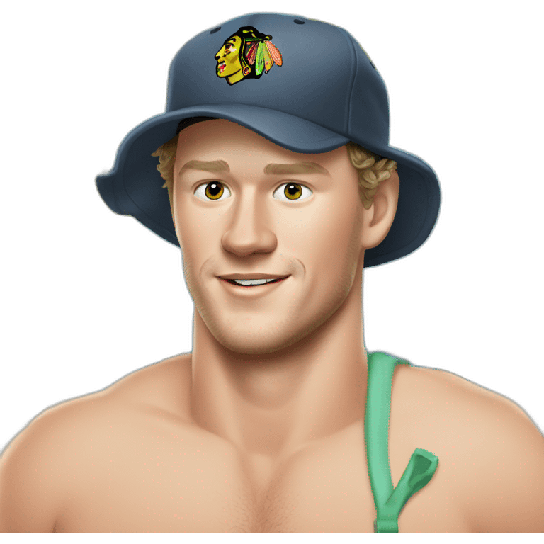 Jonathan Toews as a beach bum  emoji