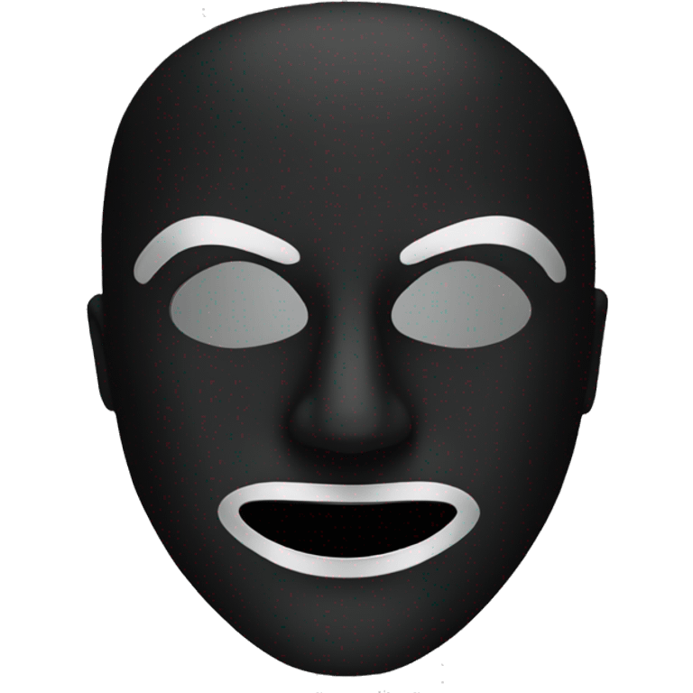 mask black emoji