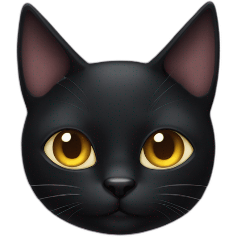 one eyed black cat emoji