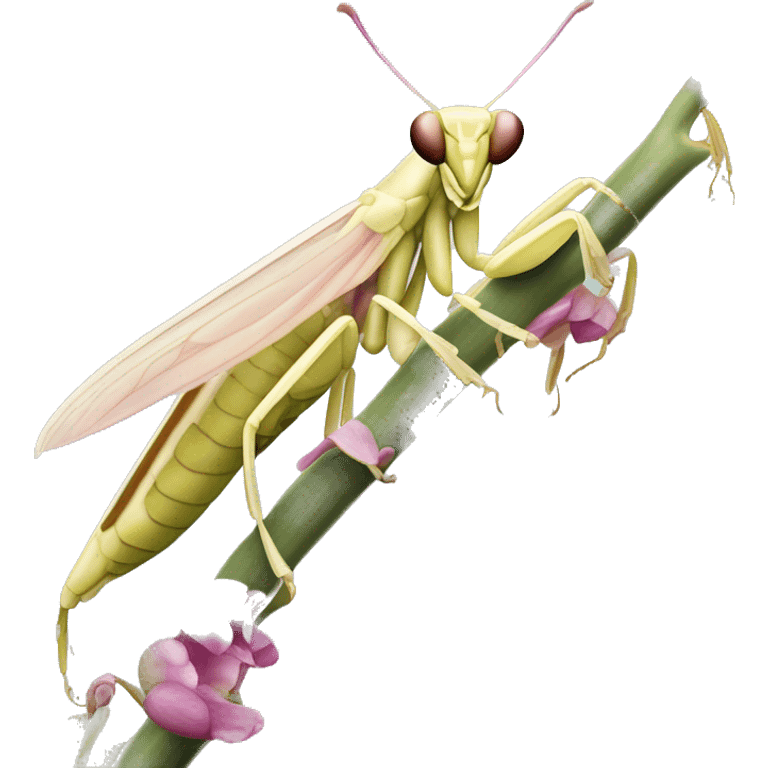 Orchid mantis  hymenopus coronatus emoji