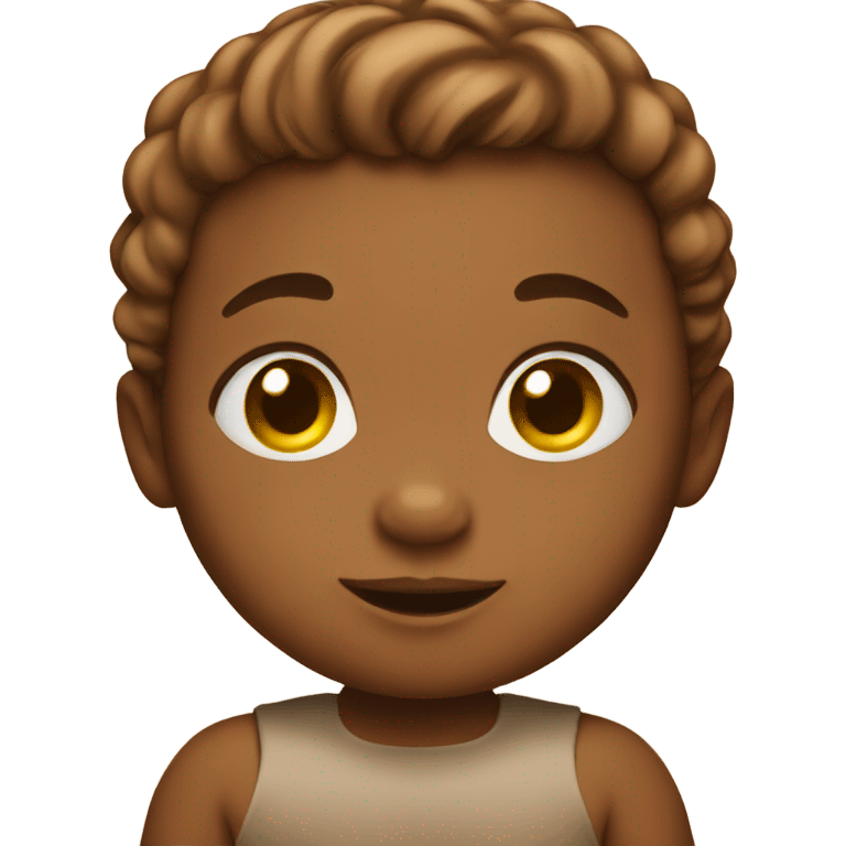 brown baby emoji