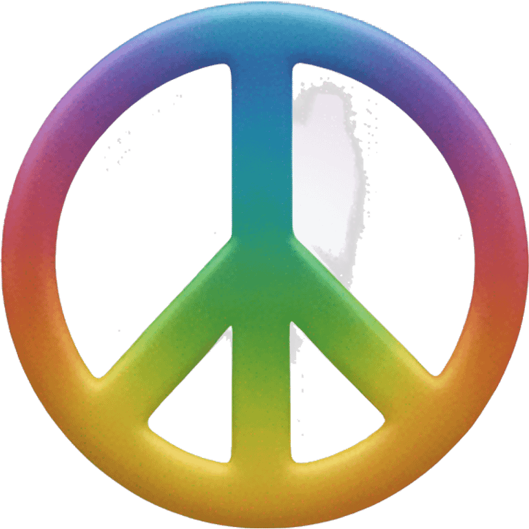 Rainbow peace sign  emoji