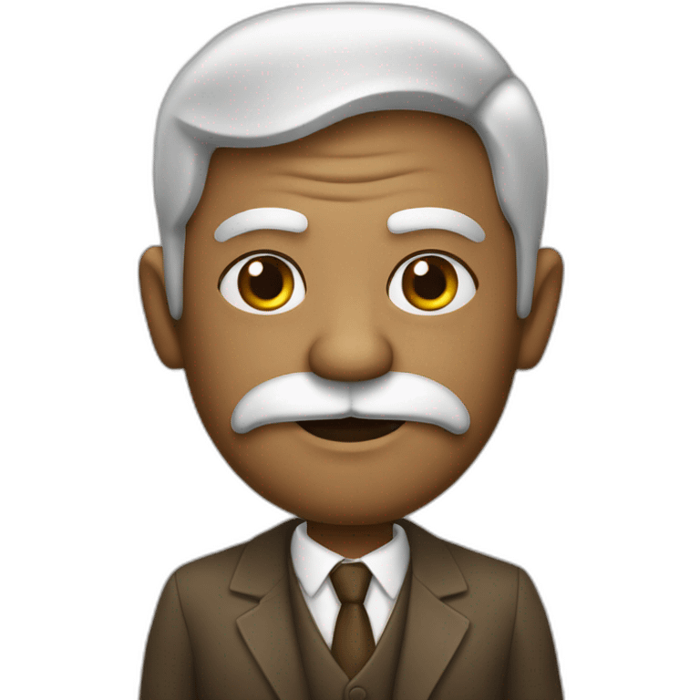 freud com coco na cabeça emoji