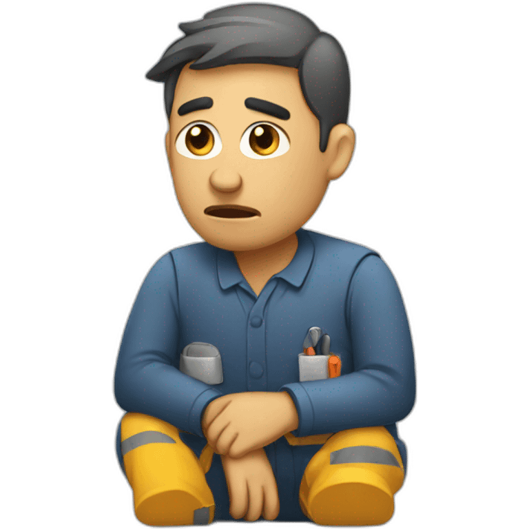 tired worker emoji