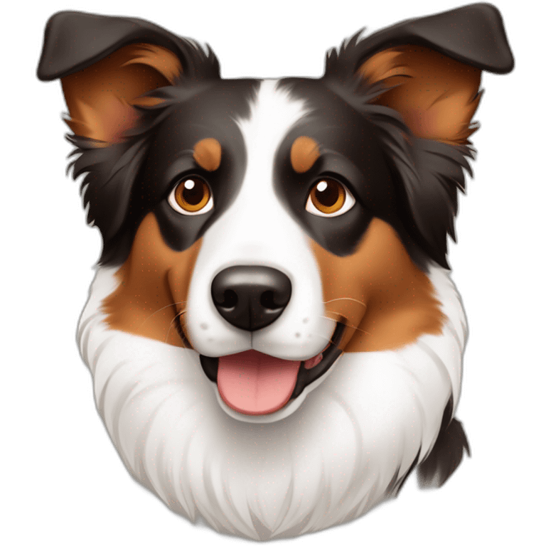 Australian Shepperd redtri color  emoji