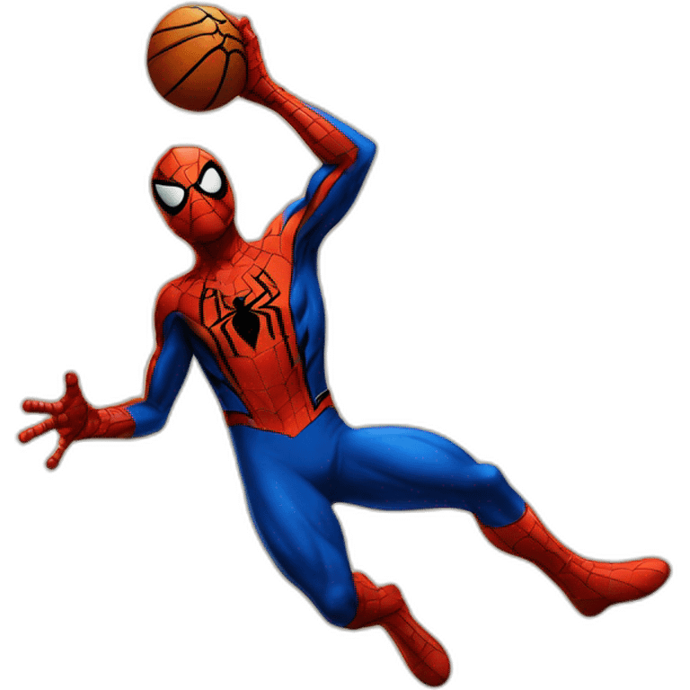 Spiderman qui dunk emoji