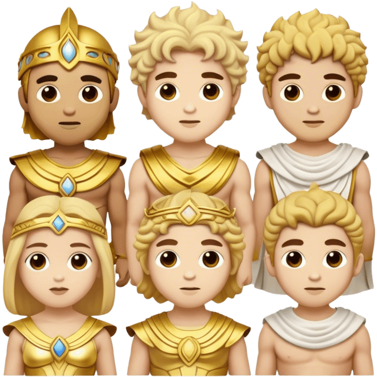 Cinematic Realistic Greek Gods Pop Culture Emoji, featuring mythic portrayals of ancient deities rendered with dynamic, ethereal lighting and classical detail. emoji