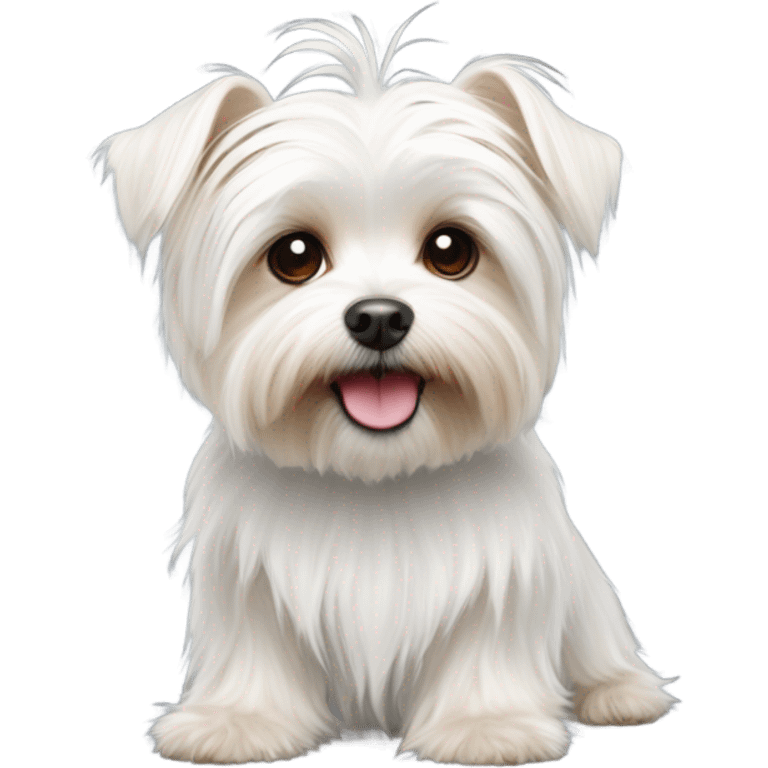 White morkie emoji