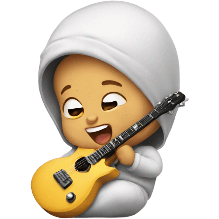 Baby rocking out emoji