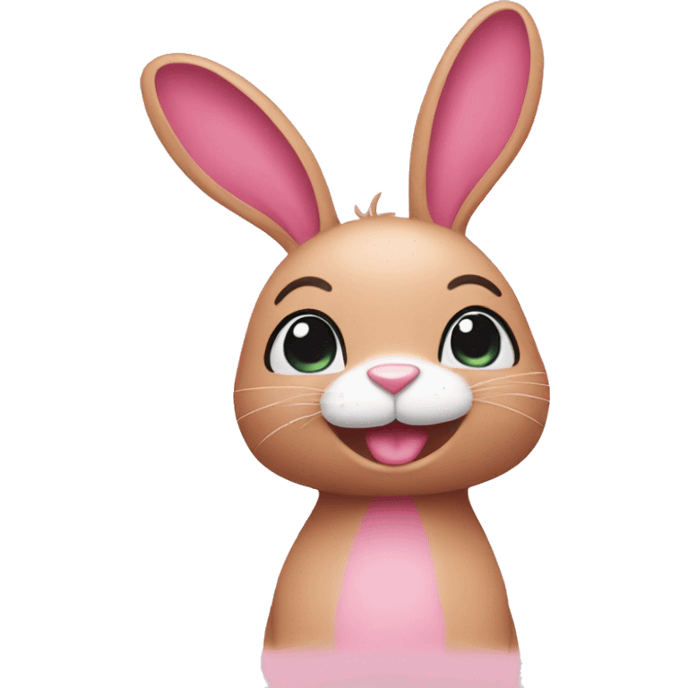 Pink bunny  emoji