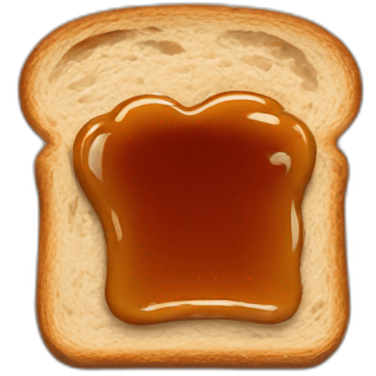 Toast Peanut butter with jam emoji